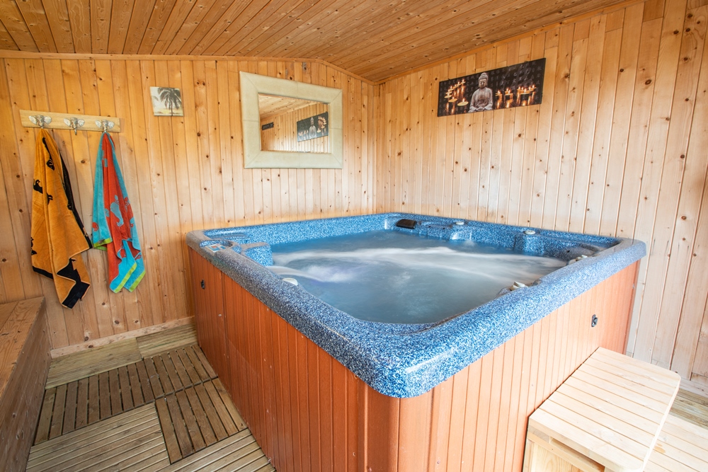 Hot tub can be booked exclusively for your stay.